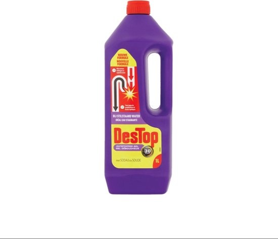 Destop Gel Express Ontstopper met Soda - 1L x4