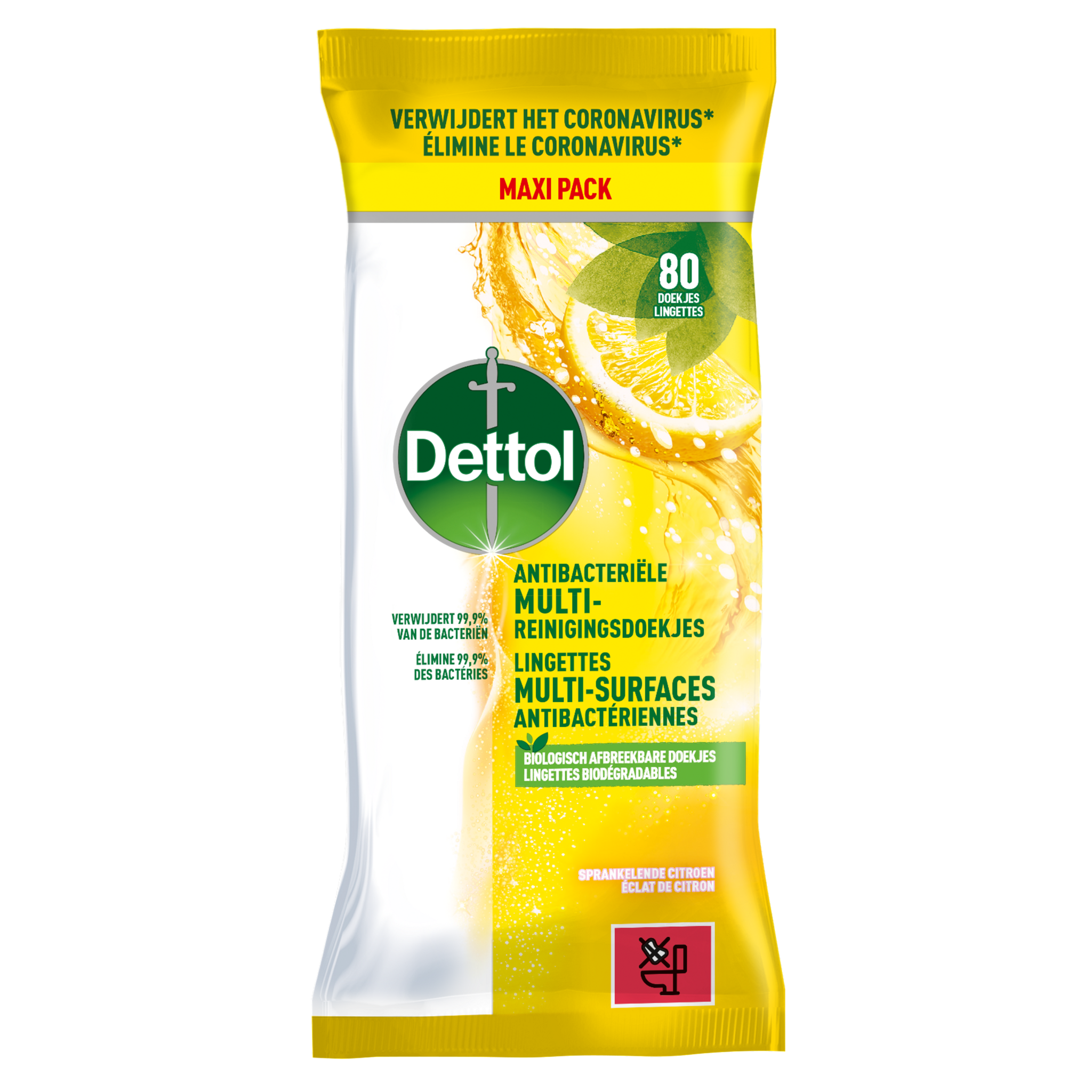 Dettol Citrus Doekjes 72st