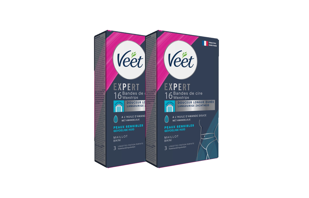 Veet - Expert - Koude Wasstrips - Bikini 16st - 2 stuks - Voordeelverpakking