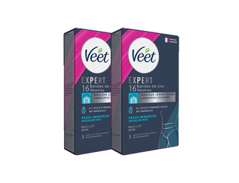 Veet - Expert - Koude Wasstrips - Bikini 16st - 2 stuks - Voordeelverpakking