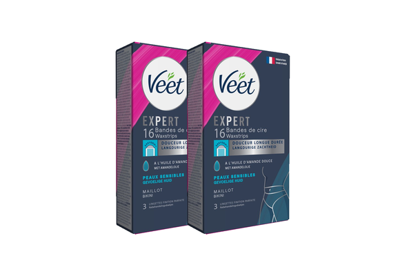 Veet - Expert - Koude Wasstrips - Bikini 16st - 2 stuks - Voordeelverpakking