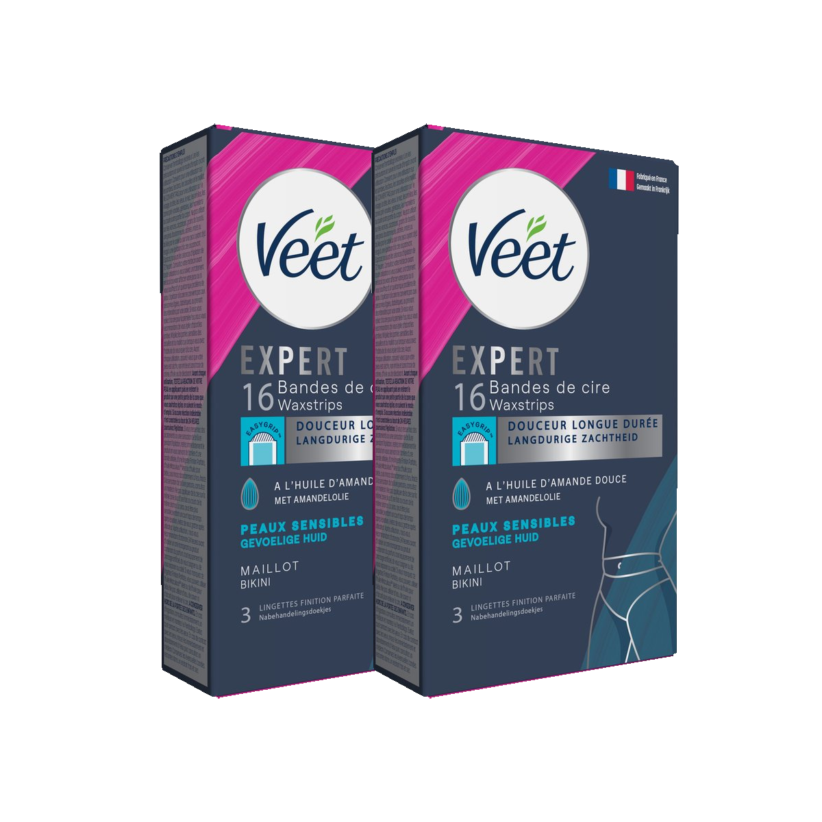 Veet - Expert - Koude Wasstrips - Bikini 16st - 2 stuks - Voordeelverpakking