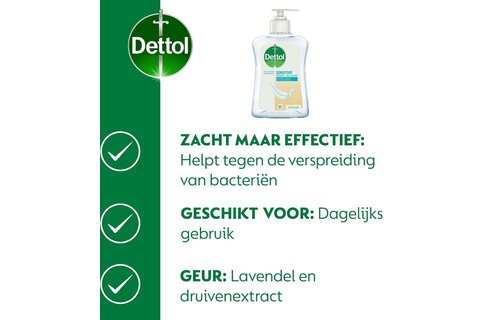 Dettol - 2x Dettol Refill Sensitive 500ML - 1 x Dettol Sensitive 250ML - Voordeelpakket