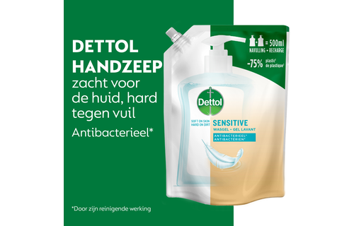Dettol Refill Sensitive 500ML - 2 Stuks - Voordeelverpakking