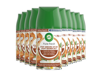 Air Wick Freshmatic Automatische Spray Luchtverfrisser - Pure Fresh Vanille - Navulling - 250 ml - 10 stuks - Voordeelverpakking