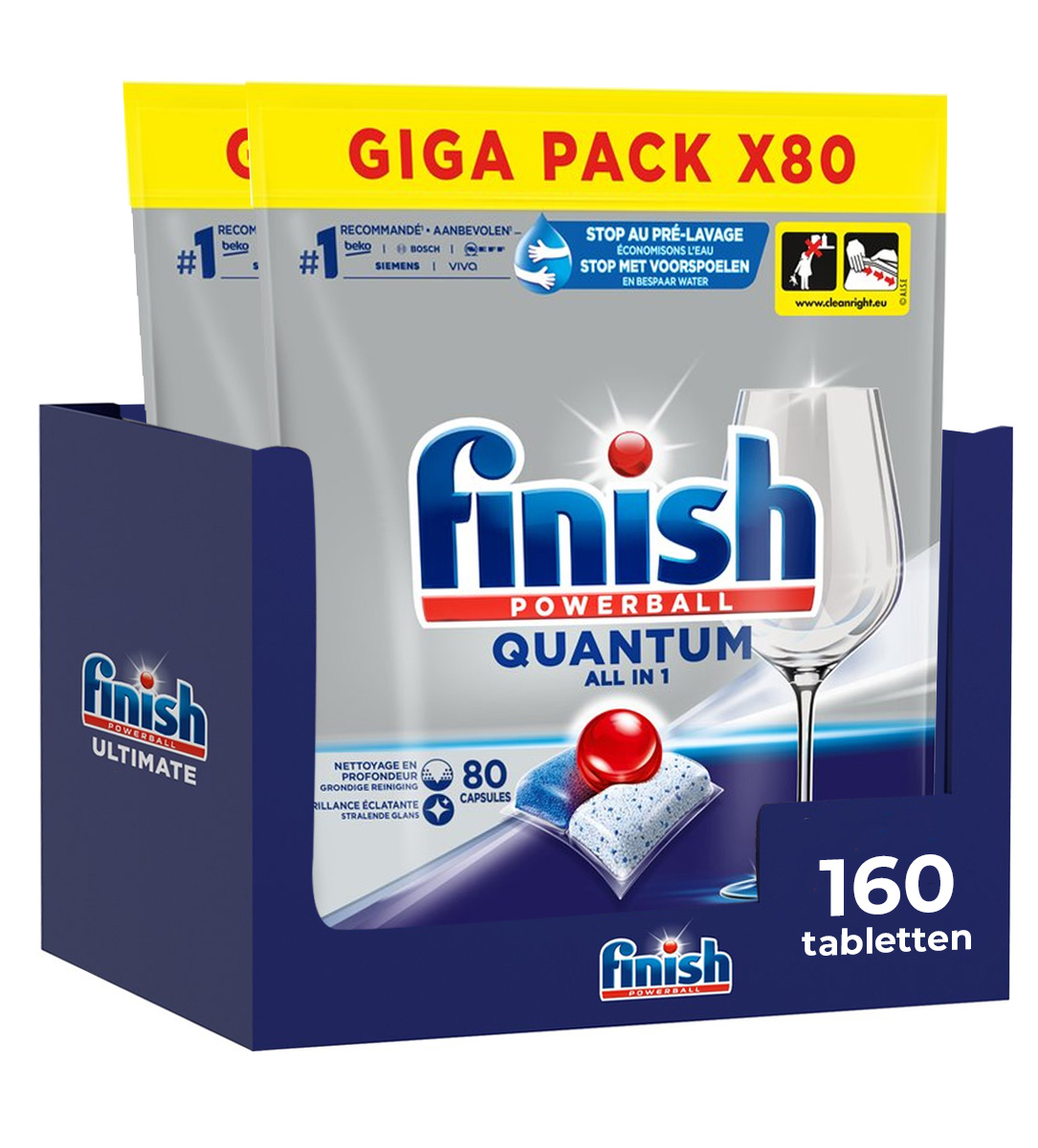 Finish Quantum Regular - 160 Tabletten - Voordeelverpakking