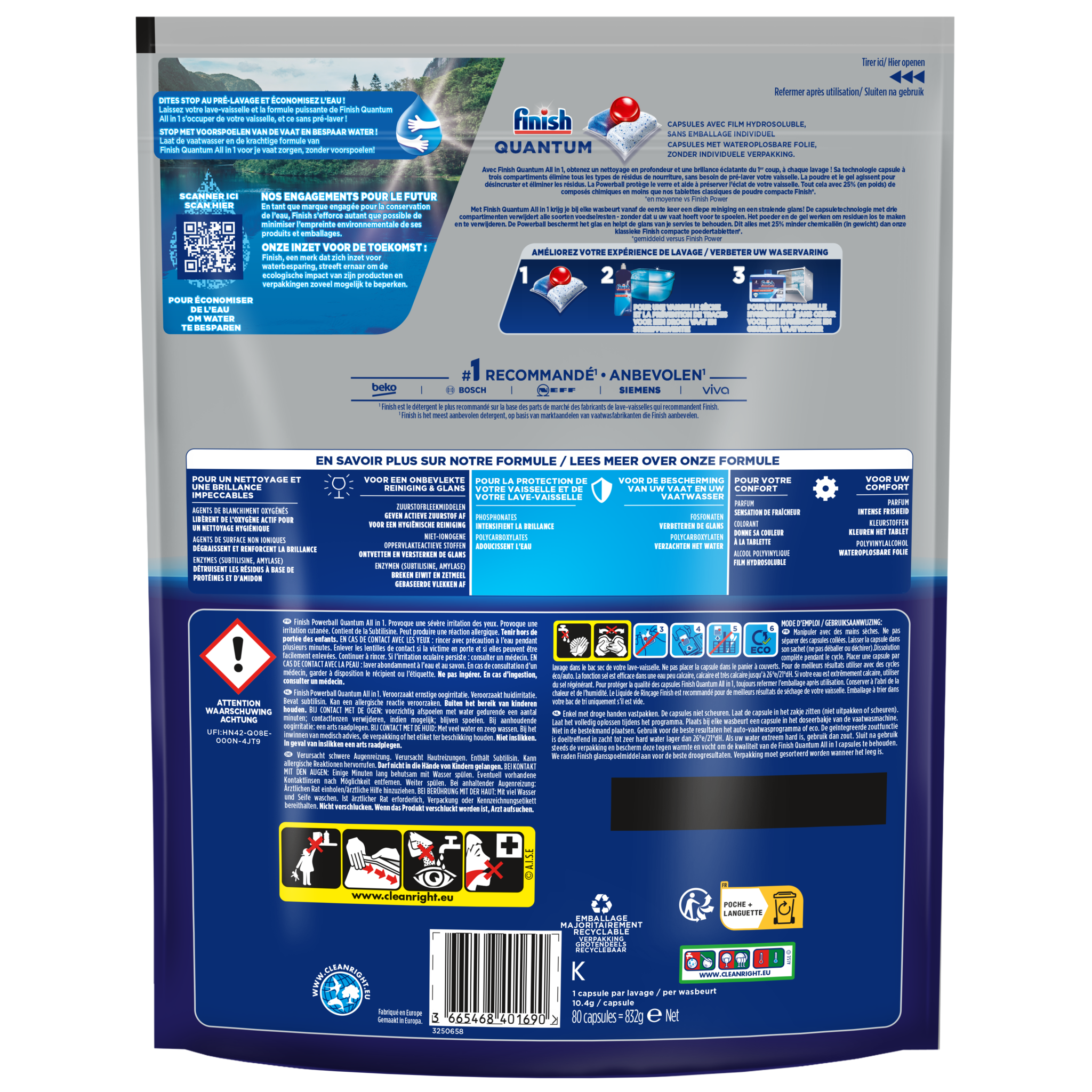 Finish Quantum Regular - 160 Tabletten - Voordeelverpakking