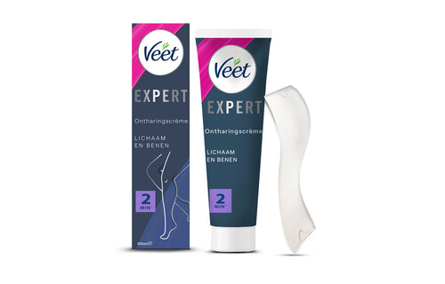 Veet - Expert - Alle huidtypes - Ontharingscreme met sheaboter Benen 100ml - Ontharingscrememet sheaboter  Oksels 100ml - Ontharingscreme Bikini Kit 100ml (2 x 50ml)