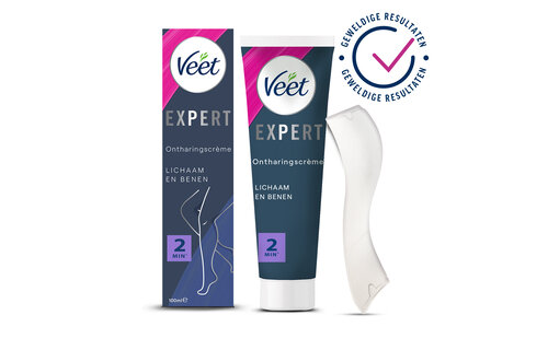Veet - Expert - Alle huidtypes - Ontharingscreme met sheaboter Benen 100ml - Ontharingscrememet sheaboter  Oksels 100ml - Ontharingscreme Bikini Kit 100ml (2 x 50ml)