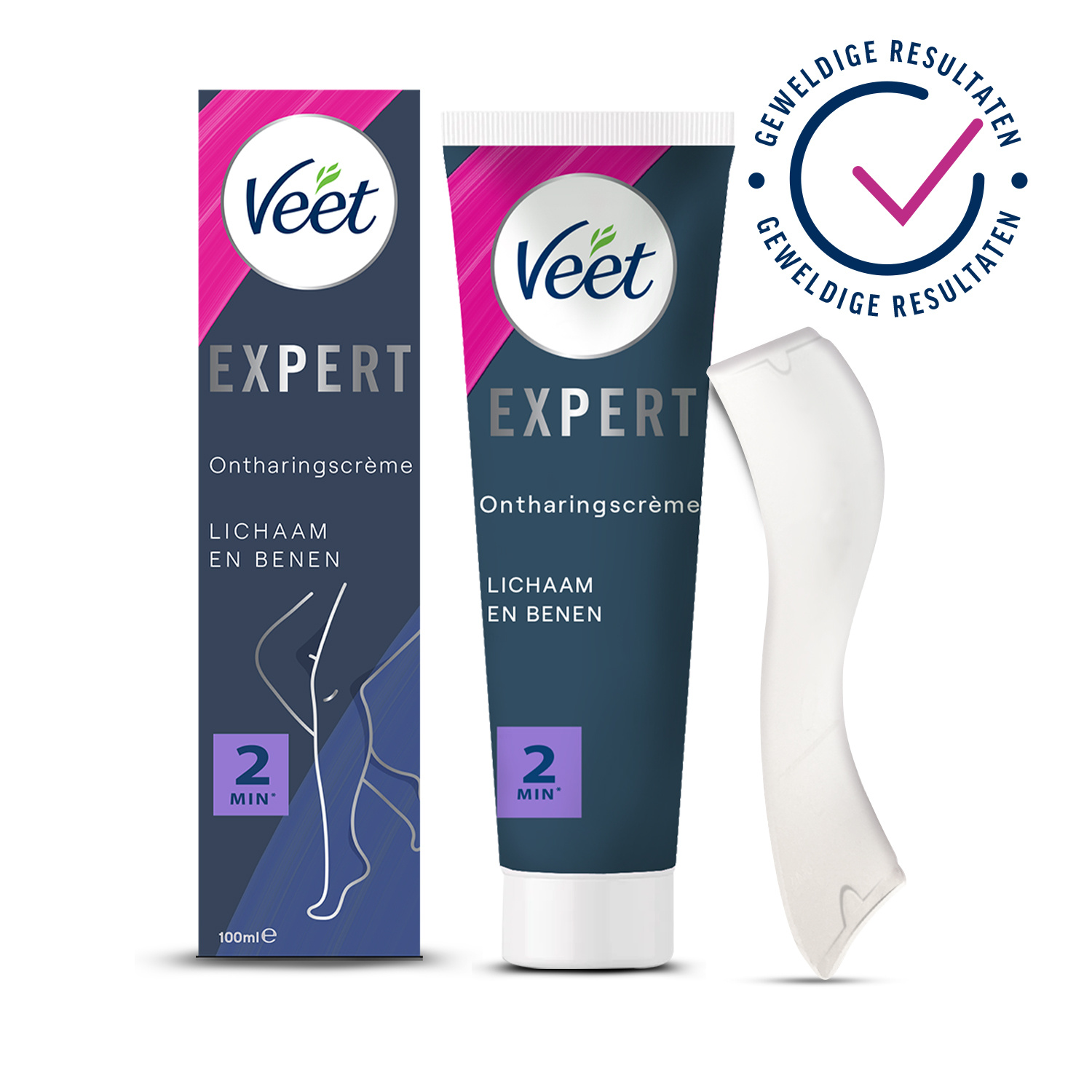 Veet - Expert - Alle huidtypes - Ontharingscreme met sheaboter Benen 100ml - Ontharingscrememet sheaboter  Oksels 100ml - Ontharingscreme Bikini Kit 100ml (2 x 50ml)