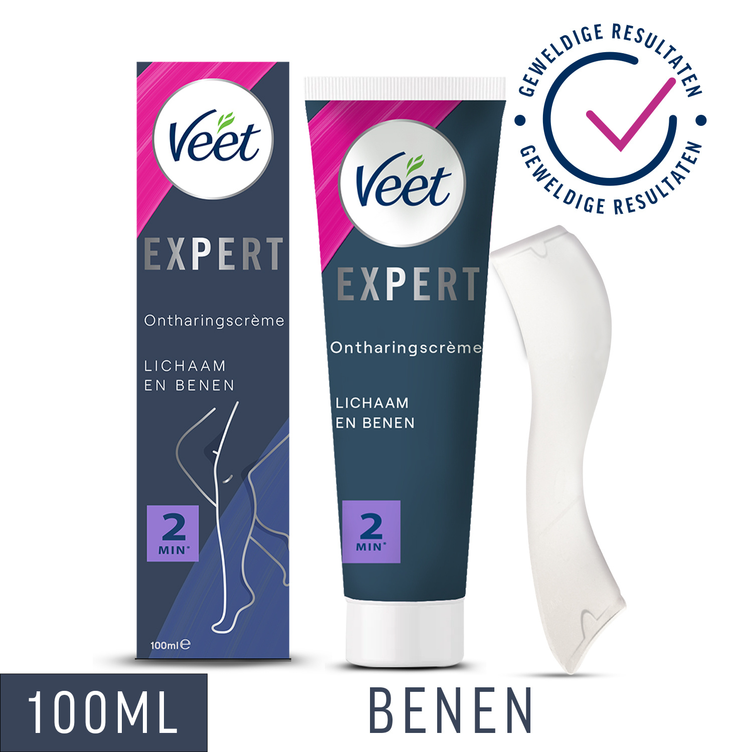 Veet - Expert - Alle huidtypes - Ontharingscreme met sheaboter Benen 100ml - Ontharingscrememet sheaboter  Oksels 100ml - Ontharingscreme Bikini Kit 100ml (2 x 50ml)