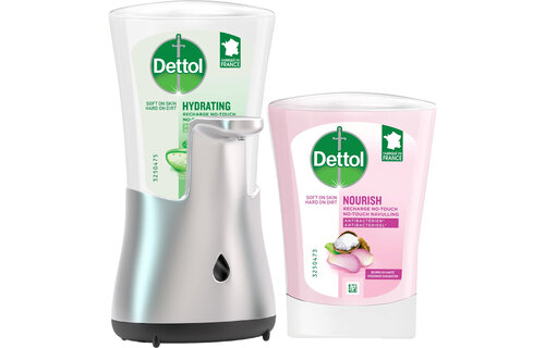 Dettol - No Touch Kit Aloe Vera - No Touch Refill Sheabutter 250ML - Voordeelverpakking