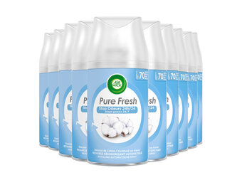 Air Wick Freshmatic Pure Fresh - Zachtheid van Katoen - Navulling - 10 stuks - Voordeelverpakking