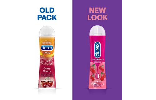 Durex - 2 Glijmiddelen Waterbasis - Crazy Cherry 100ML - Natural Extra Sensitive Glijmiddel 100ML