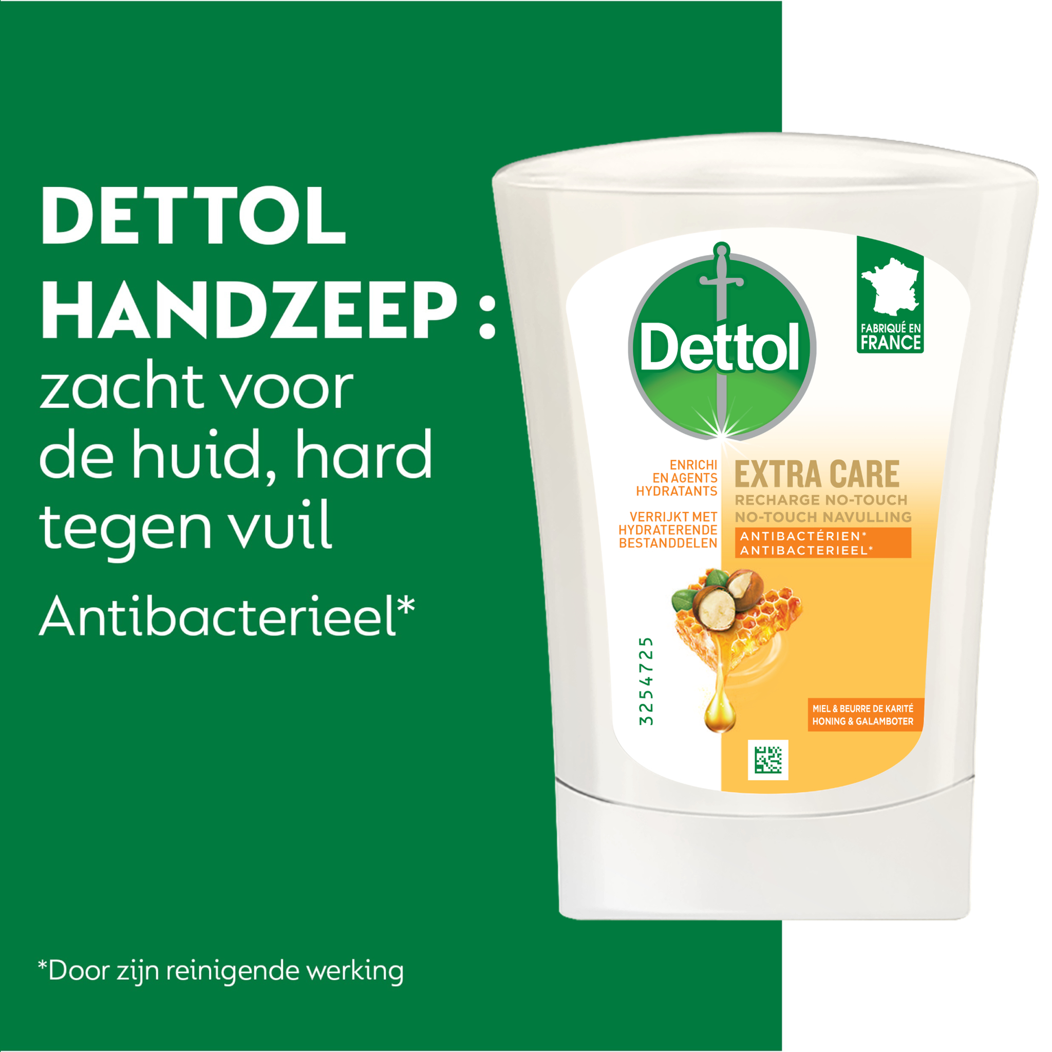 Dettol No-Touch Refill Extra Care Honey & Sheabutter 250ML x 6
