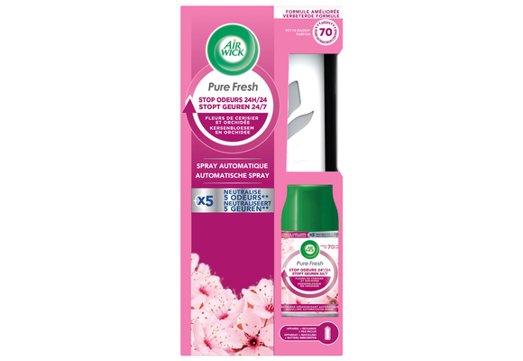Air Wick Freshmatic Automatische Spray Luchtverfrisser - Kersenbloesem en Orchidee - Starter Kit