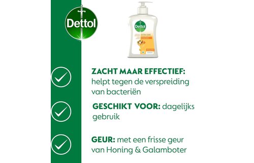 Dettol - Extra Care Honey & Sheabutter 2x250ML - Extra Care Chamomile 2x250ML - Voordeelverpakking