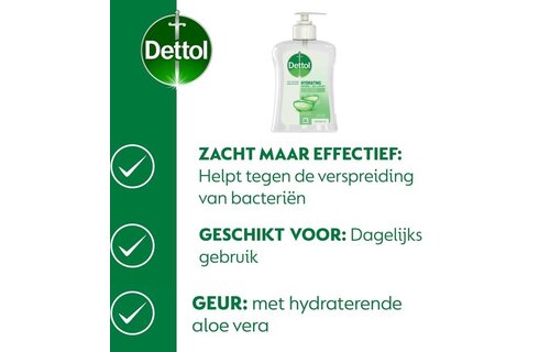 Dettol - 2x Dettol Refill Hydrating Aloe Vera 500ML - 1 x Dettol Hydrating Aloe Vera 250ML - Voordeelpakket