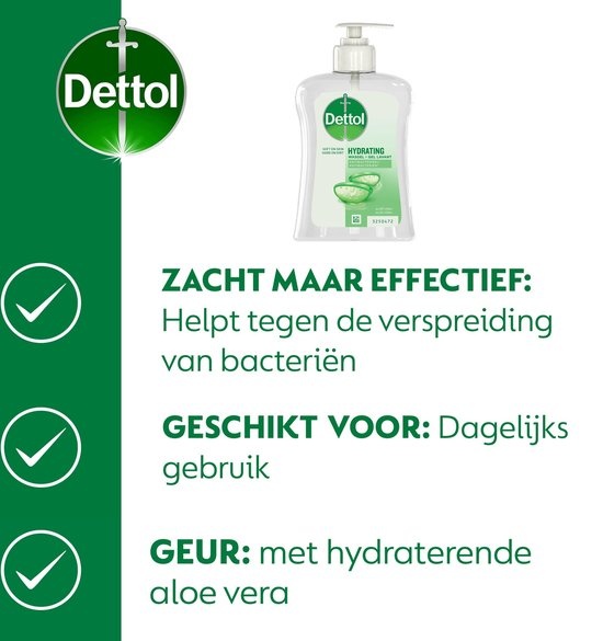 Dettol - 2x Dettol Refill Hydrating Aloe Vera 500ML - 1 x Dettol Hydrating Aloe Vera 250ML - Voordeelpakket