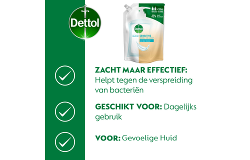 Dettol Refill Sensitive 500ML - 12 Stuks - Voordeelverpakking