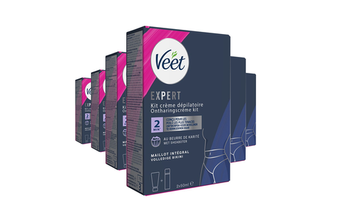 Veet - Expert - Ontharingscreme Bikini Kit 100ml (2 x 50ml) - 6 stuks - Voordeelverpakking