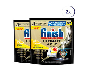 Finish Ultimate+ Lemon 25 tabs x2