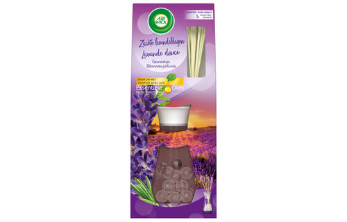 Air Wick - Reeds Essential Oils - Lavender & Cinnamon & Orange & Soft Cotton - 33ML x 6 - Voordeelverpakking