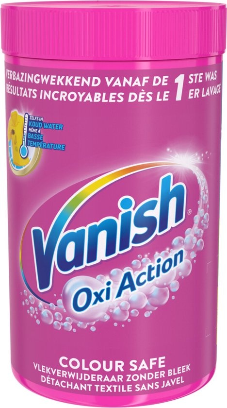 Vanish Oxi Action Colour Safe Base Poeder - Voor Witte & Gekleurde Was - 1.5 kg