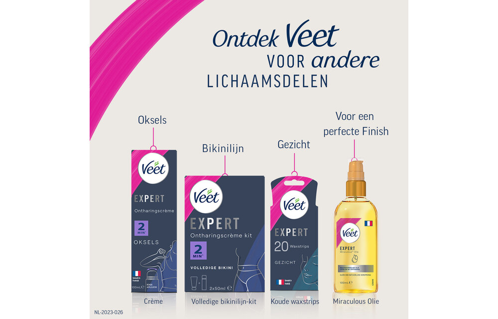 Veet - Expert - Koude Wasstrips - Benen (Sensitive) 40st - 2 stuks - Voordeelverpakking
