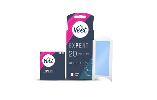 Veet - Expert - Koude Wasstrips - Gezicht 20st - 3 stuks - Voordeelverpakking