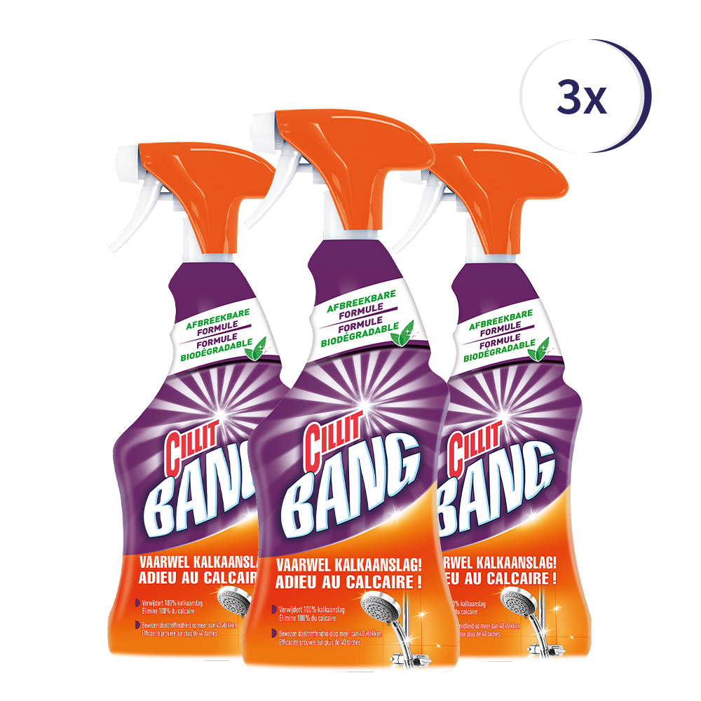 Cillit Bang Spray - Anti Kalk - 500ml x3