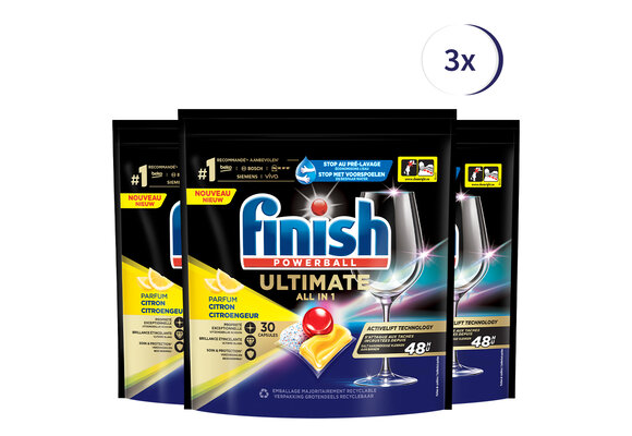Finish Ultimate Lemon 30 tabs x3