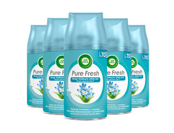 Air Wick Freshmatic Luchtverfrisser - Pure Fresh Lentedauw - Navulling - 250 ml - 5 stuks - Voordeelverpakking