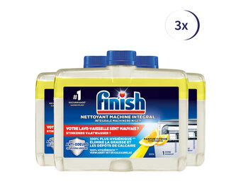 Finish Hygiene Machinereiniger Lemon - 250ml x3
