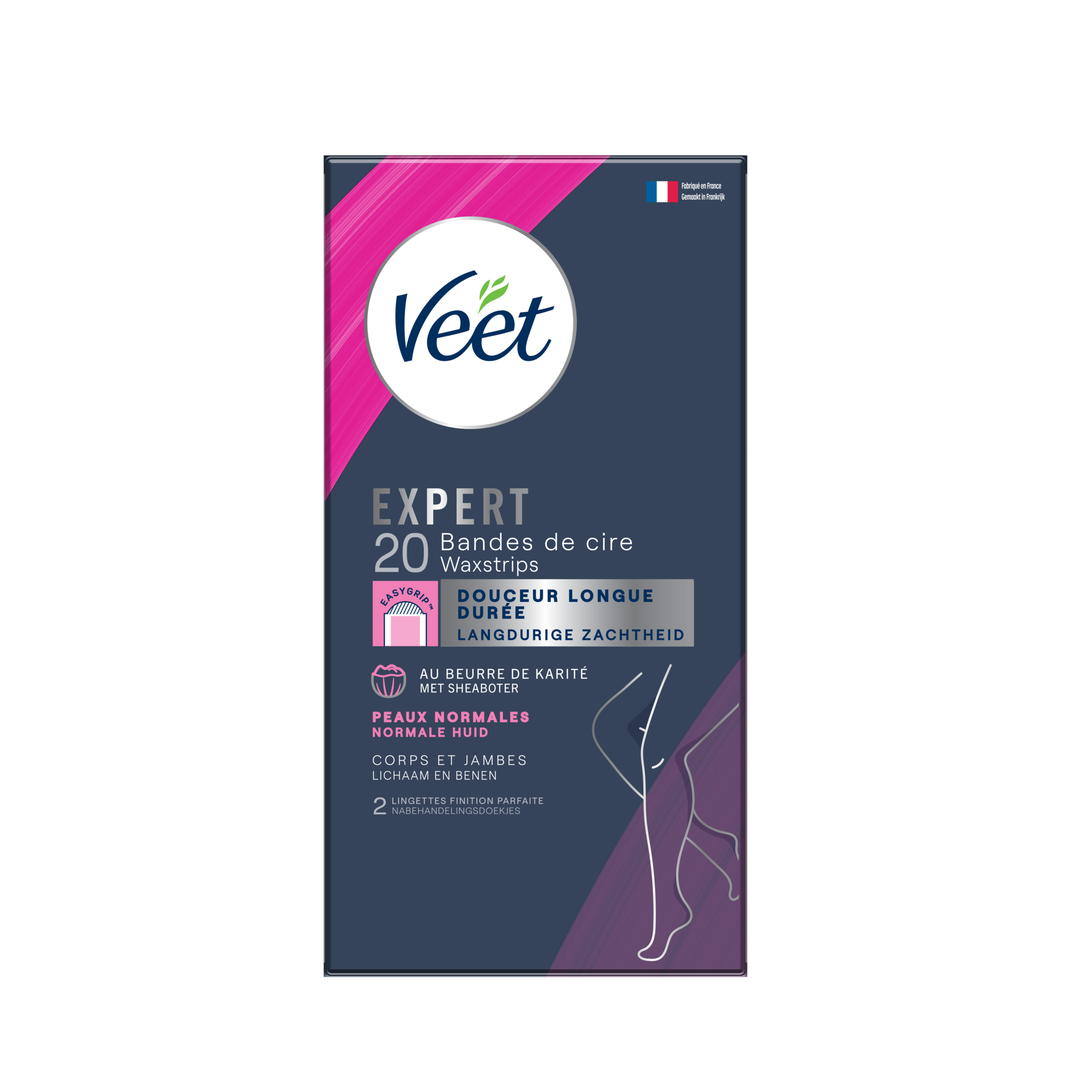 Veet - Expert - Koude Wasstrips - Benen (Normal) 20st