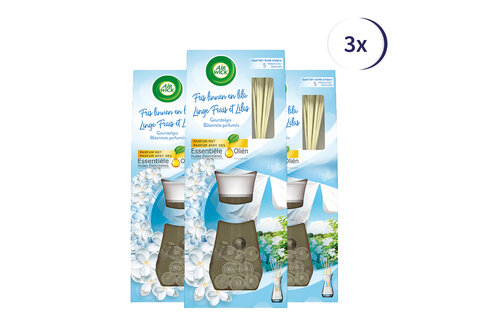 Air Wick Reeds Essential Oils Soft Cotton 33ML x3