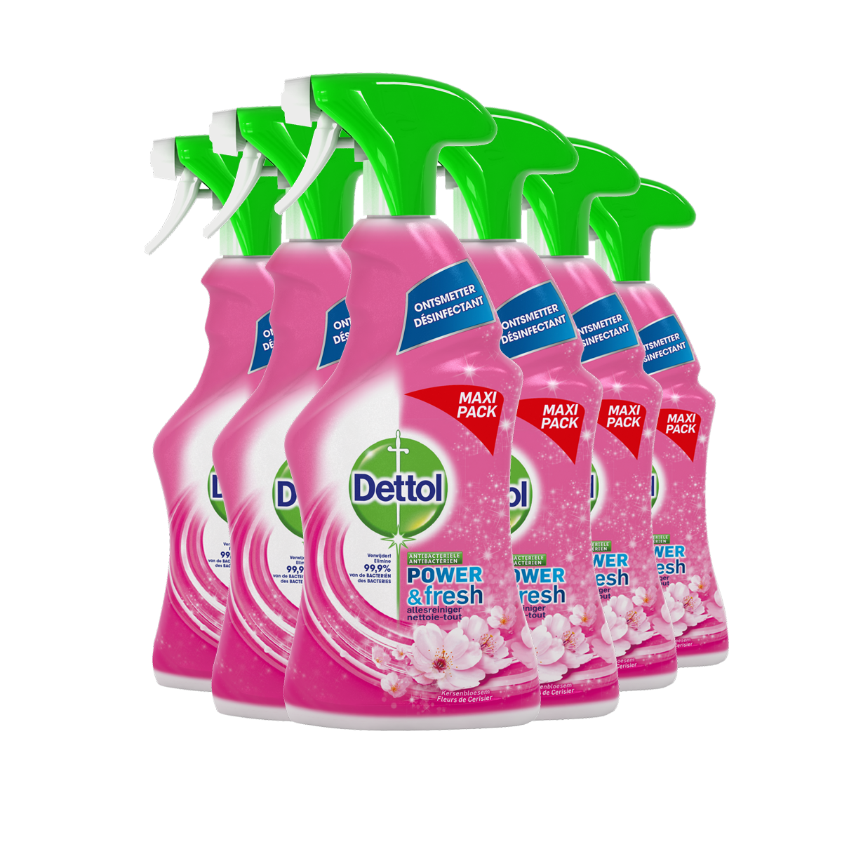 Dettol Allesreiniger - Kersenbloesem Spray - 750ml - Power & Fresh - 6 stuks