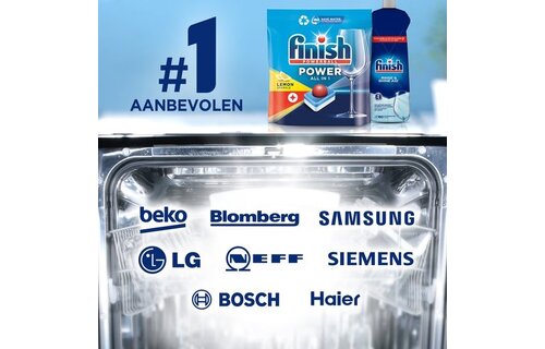 Finish Power All in 1 Citroen Vaatwastabletten - 80 Stuks x2