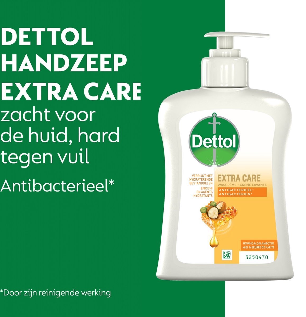 Dettol - Dettol - 4x Dettol Extra Care Honey &amp; Sheabutter  250ML - 4 x Dettol Extra Care Chamomile 250ML  - Voordeelpakket
