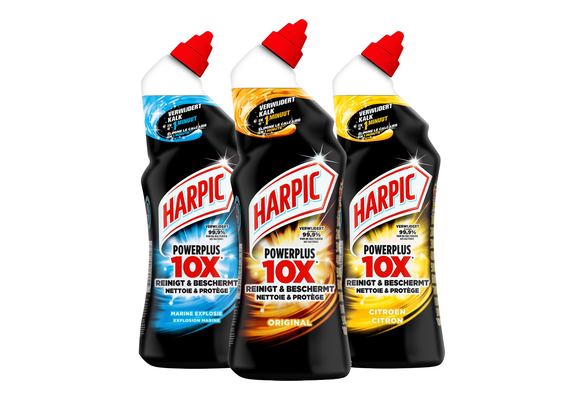 Harpic Gel PowerPlus - Citrus - Marine - Original - 750ml x 3 - Voordeelverpakking