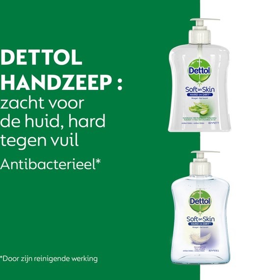 Dettol Handzeep - Verzachtend – Aloe Vera - 250ml x2 + Dettol Handzeep - Gevoelige Huid - 250ml x2