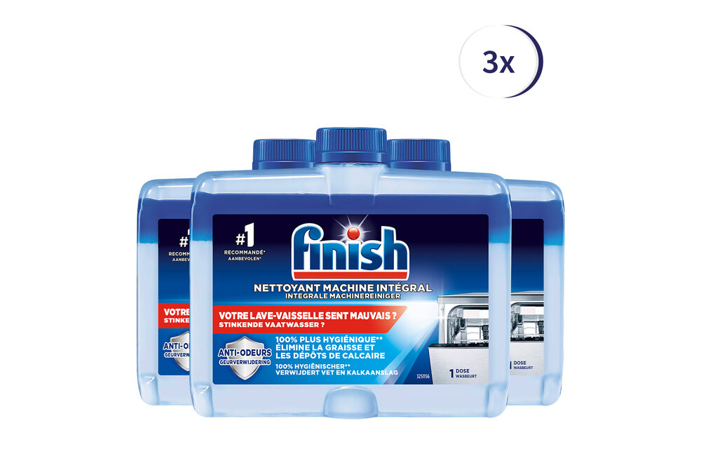 Finish Hygiene Machinereiniger Regular - 250ml x3