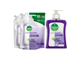Dettol - 2 x Dettol Refill Relaxing Lavender 500ML - 1 x Dettol Relaxing Lavender 250ML  - Voordeelpakket
