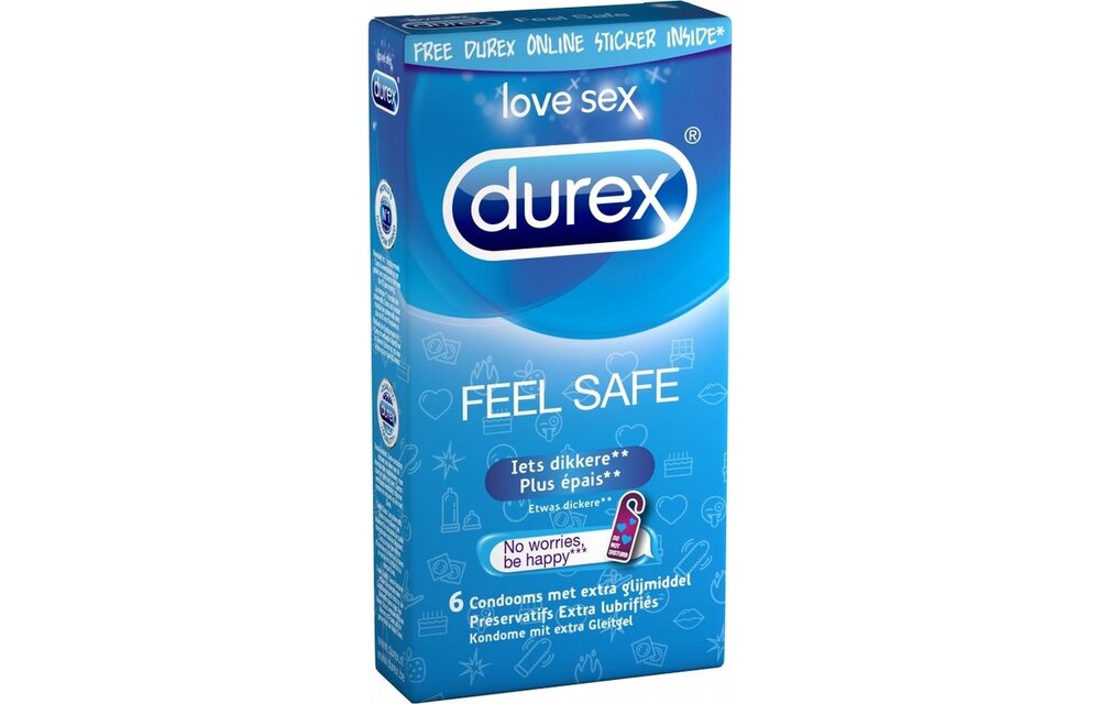 Durex Feel Safe Condooms - 6 stuks