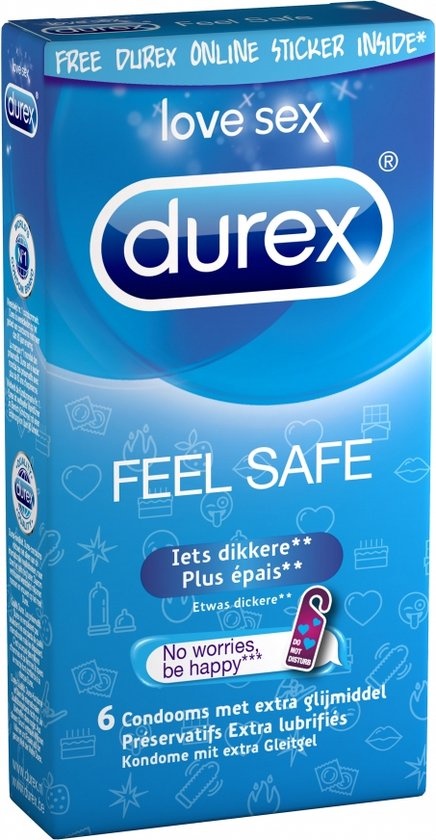 Durex Feel Safe Condooms - 6 stuks