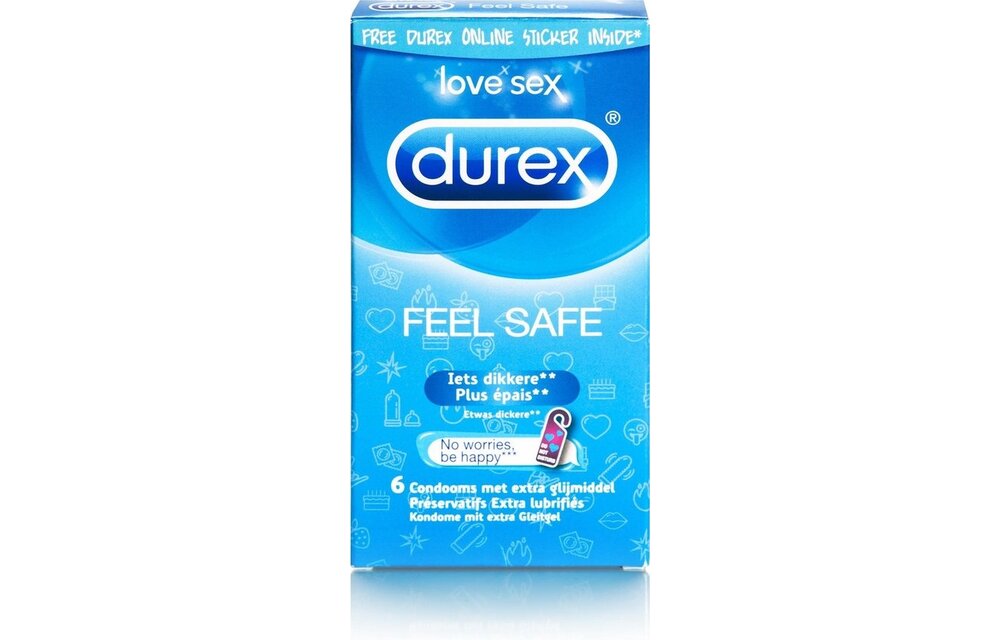 Durex Feel Safe Condooms - 6 stuks