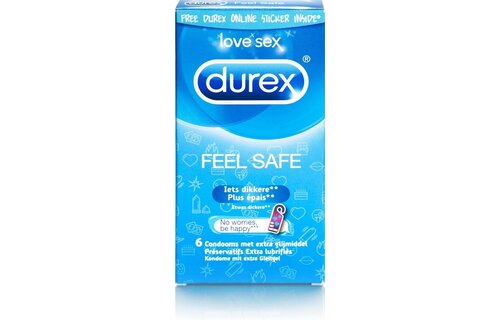 Durex Feel Safe Condooms - 6 stuks