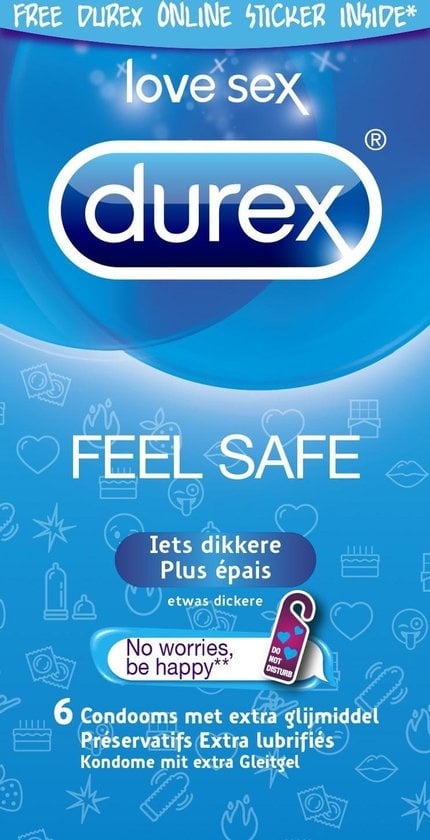 Durex Feel Safe Condooms - 6 stuks
