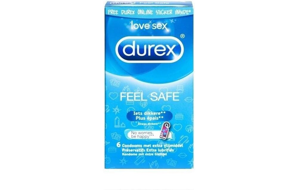 Durex Feel Safe Condooms - 6 stuks