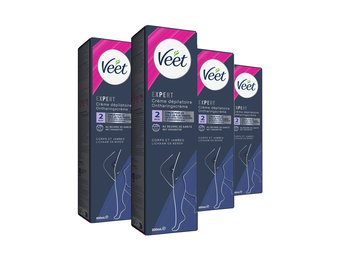 Veet - Expert - Ontharingscreme Benen 200ml - 4 stuks - Voordeelverpakking